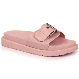 Chaussons roses Big Star sur la plateforme JJ274A308 2