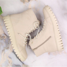Rieker W RKR279C bottes à plateforme isolées, beige 13