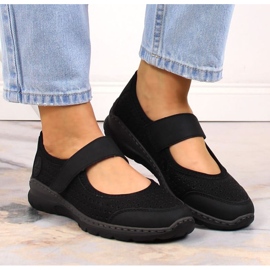 Chaussures ajourées confortables Rieker W RKR575 noir le noir 12