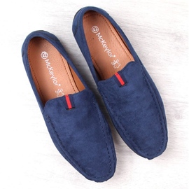 Mocassins McKeylor en daim M 2260 JAN208B bleu 6