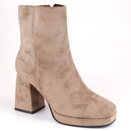 Bottines en daim Jezzi W JEZ411B, beige 8