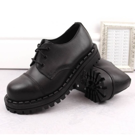 Gregor W GRE1206A bottes en cuir, noir le noir 12