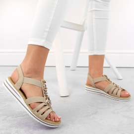 Sandales confortables Rieker W RKR680 beiges 19