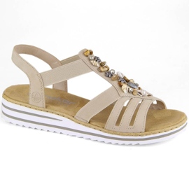 Sandales confortables Rieker W RKR680 beiges 21