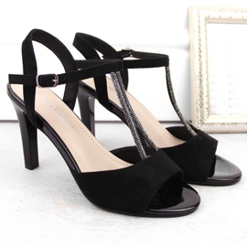 Sandales en daim Sergio Leone W SK438, noir le noir 9