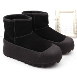 Big Star Bottes de neige sur la grande étoile de la plate-forme INT2023A le noir 6