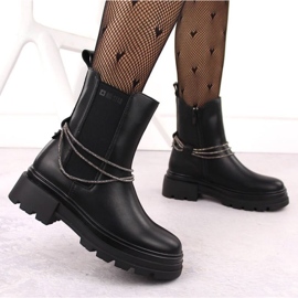 Bottes en cuir Big Star dans INT2053 INT2053 le noir 8