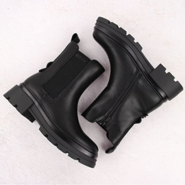 Bottes en cuir Big Star dans INT2053 INT2053 le noir 9