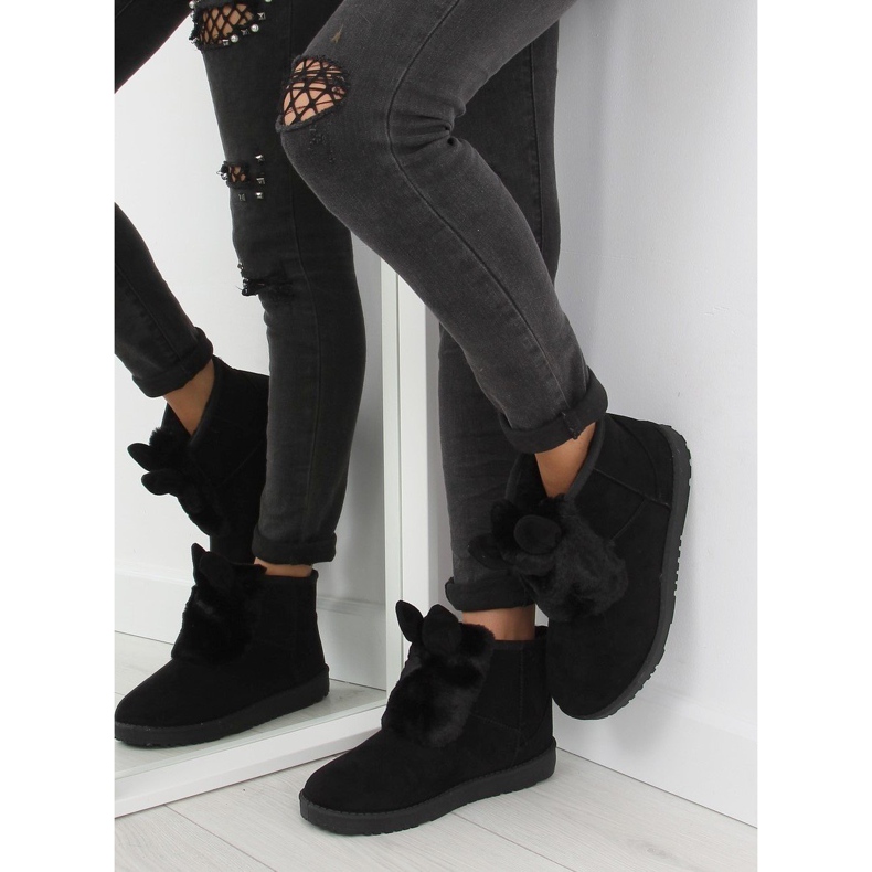 Emusy noir avec oreilles B198 noir 1