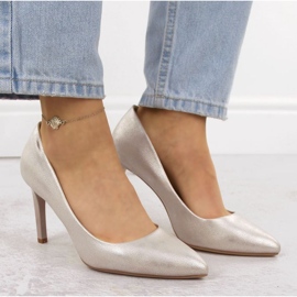 Escarpins Sergio Leone 1339 en daim beige 7