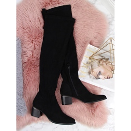 Cuissardes eVento suède noir pour femme 1