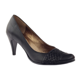 Escarpins Cuir Noir PEES 263 le noir 1