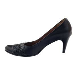 Escarpins Cuir Noir PEES 263 le noir 2