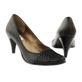 Escarpins Cuir Noir PEES 263 le noir 3