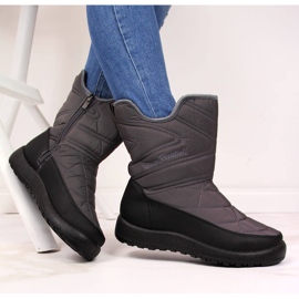 News Bottes de neige imperméables grises pour femmes 1 News Bottes de neige imperméables grises pour femmes 1