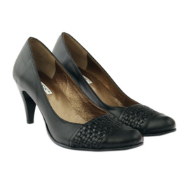 Escarpins Cuir Noir PEES 263 le noir 4