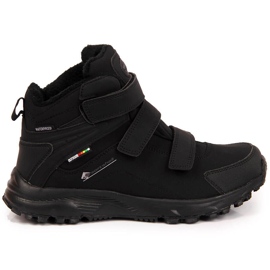Chaussures de trekking homme imperméables isolées noires American Club le noir 1 Chaussures de trekking homme imperméables isolées noires American Club le noir 1