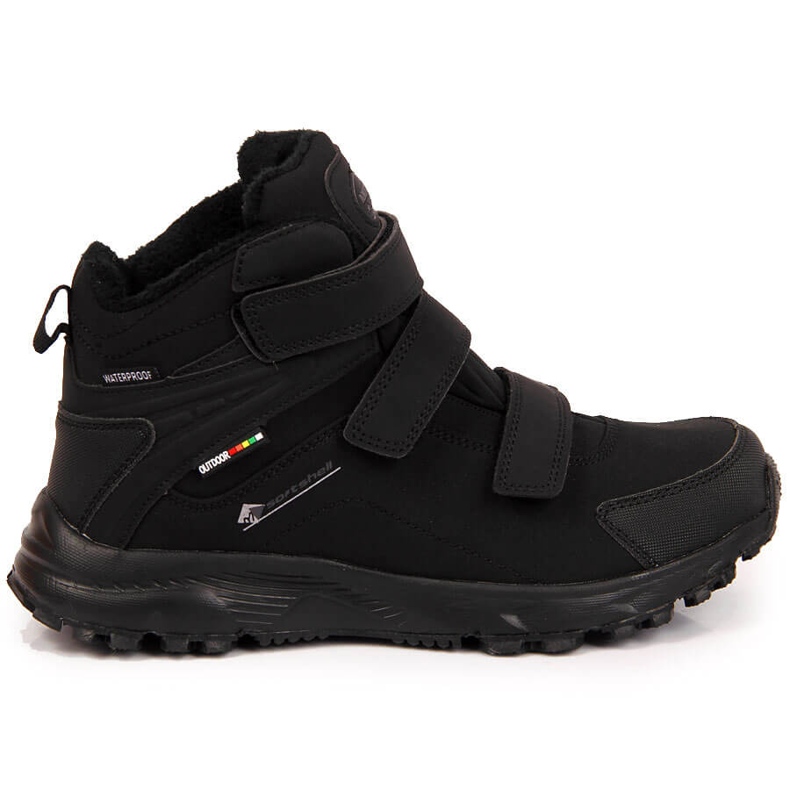 Chaussures de trekking homme imperméables isolées noires American Club 1