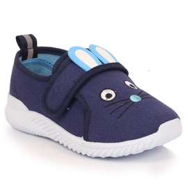 Baskets fermeture scratch souris Atletico fille bleu 2