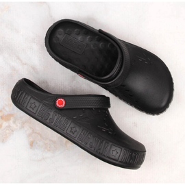 Chaussons en mousse noire Big Star II275001 kroks noirs le noir 2