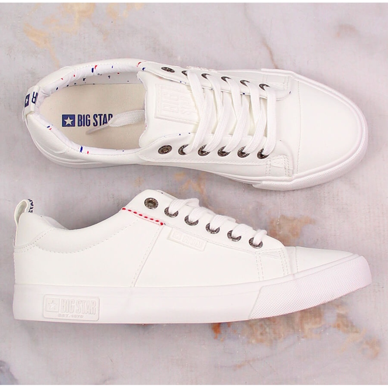 Baskets basses blanches Big Star KK274005 1 Baskets basses blanches Big Star KK274005 1