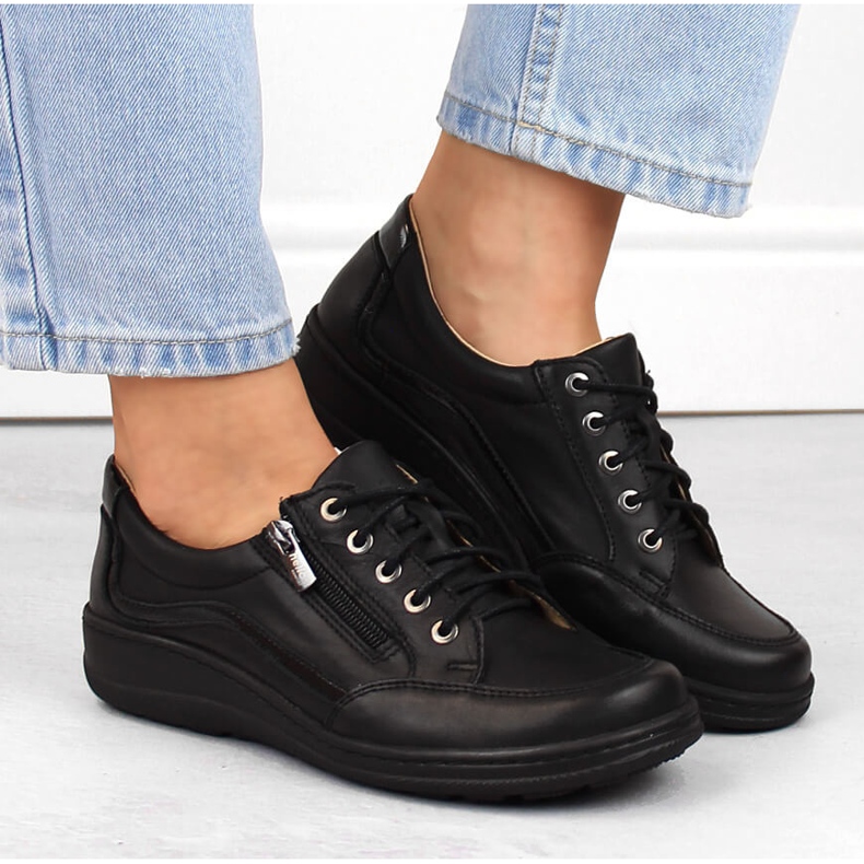 Chaussures confortables pour femmes, Helios noires 1