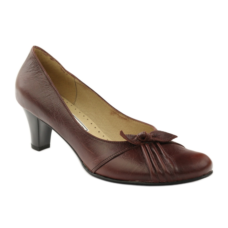 Escarpins en cuir marron PEES brun 1