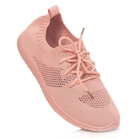 News Chaussures de sport femme ajourées rose poudré 1