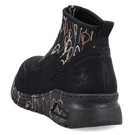 Bottines pour femmes baskets de sport avec fermeture éclair noir Rieker M4953-00 le noir 1 Bottines pour femmes baskets de sport avec fermeture éclair noir Rieker M4953-00 le noir 1