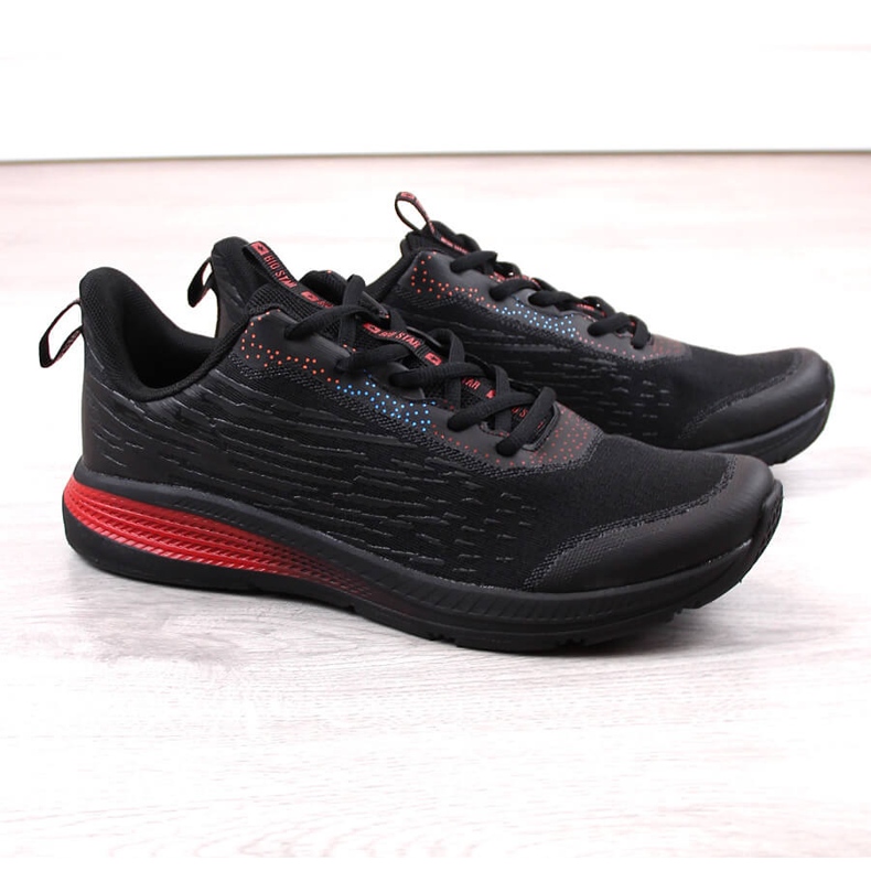 Chaussures de sport noires pour hommes Big Star LL174111 1