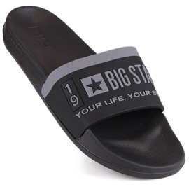Tongs de sport noires Big Star LL274732 le noir 1