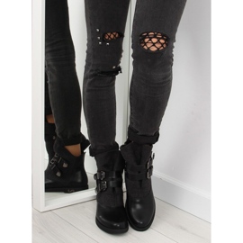 Boots dessus feutre noir X659-1 noir le noir 4
