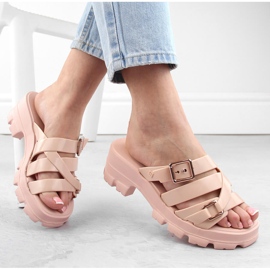 Chaussons parfumés confortables pour femmes à talons nude Zaxy NN285044 rose 2 Chaussons parfumés confortables pour femmes à talons nude Zaxy NN285044 rose 2