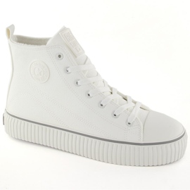 Baskets montantes isolées, blanc Big Star OO274788 1