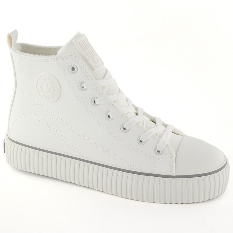 Baskets montantes isolées, blanc Big Star OO274788 1