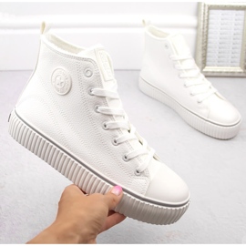 Baskets montantes isolées, blanc Big Star OO274788 2