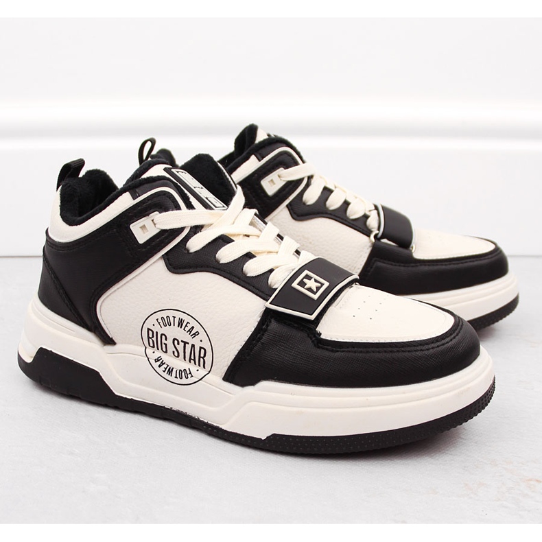 Chaussures de sport haute isolation pour hommes Big Star OO174557 blanche 1