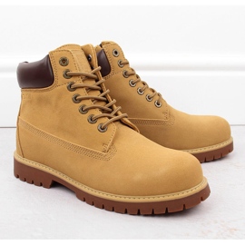 Boots homme cuir daim camel Big Star OO174136 brun 1