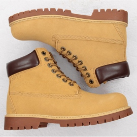 Boots homme cuir daim camel Big Star OO174136 brun 4