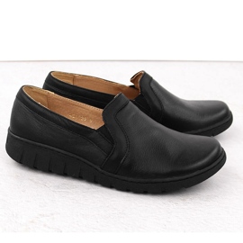 Chaussures femme confortables en cuir noir Helios 430 2