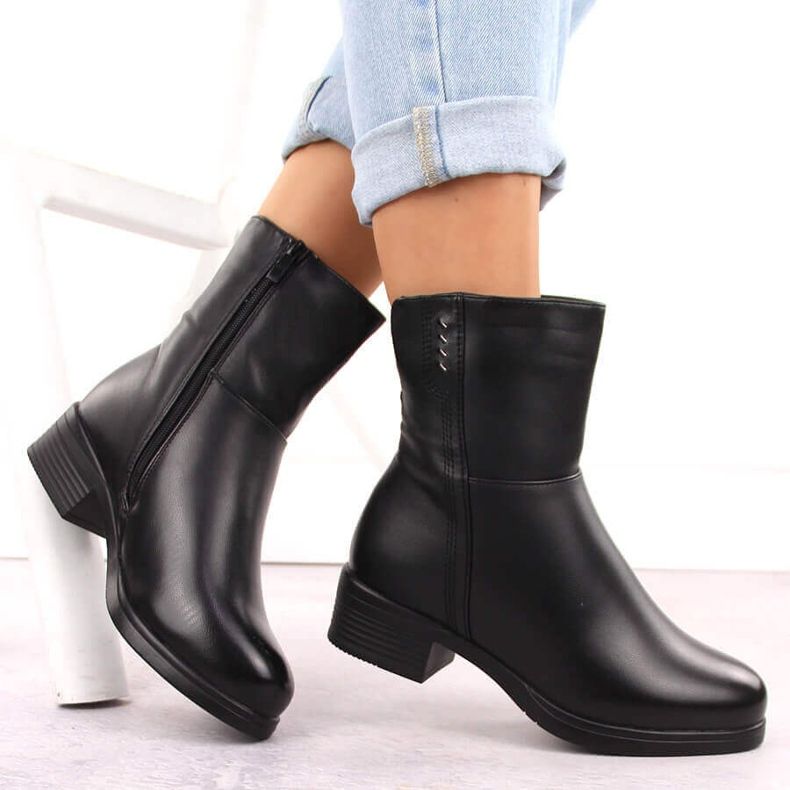 Bottines isolées noires pour femmes Filo Donna Z24-39 le noir 2