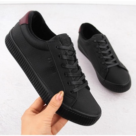 Baskets basses isolées noires Big Star OO274A462 1