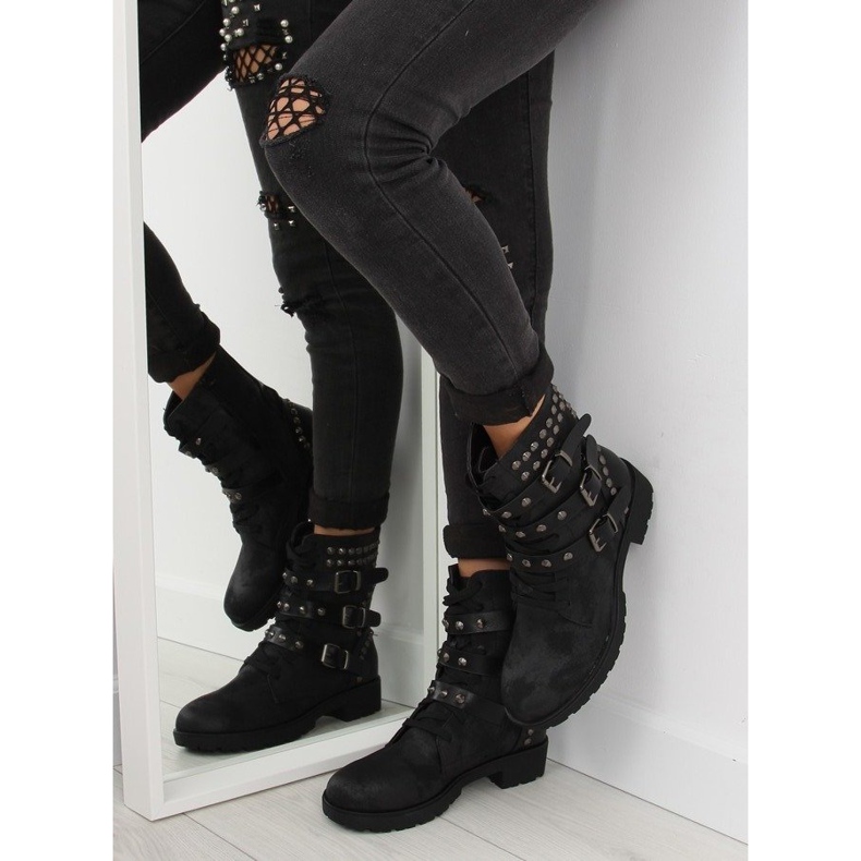 Bottes noires noires FC-H123 1