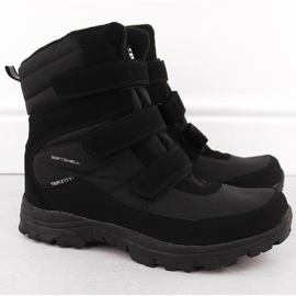 Bottes de neige imperméables oversize pour homme, noires American Club SN45 1