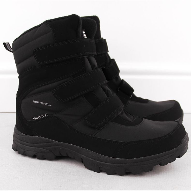 Bottes de neige imperméables oversize pour homme, noires American Club SN45 1