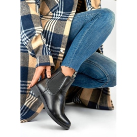 Bottines Chelsea classiques isolées pour femmes, noires MR-15B 1