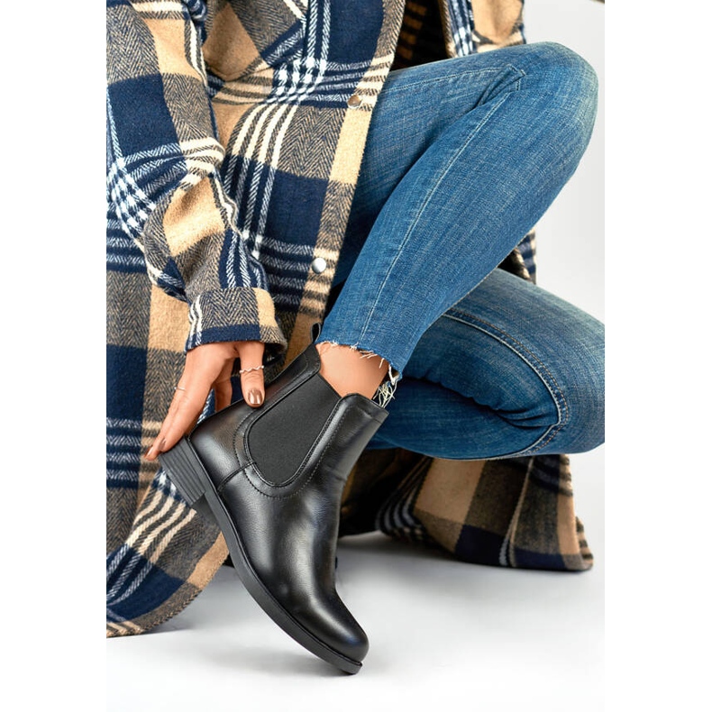 Bottines Chelsea classiques isolées pour femmes, noires MR-15B le noir 1