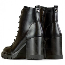 Bottines isolées à talons hauts pour femmes, noires 24-12493B le noir 4