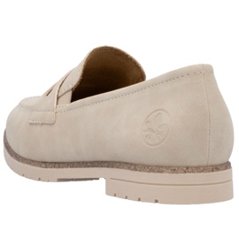 Lords Lords Lords Rieker 45300-62 Mandards en cuir beige 1