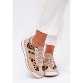 Sneakers Sports Chaussures Print de léopard beige féminin 2 Sneakers Sports Chaussures Print de léopard beige féminin 2